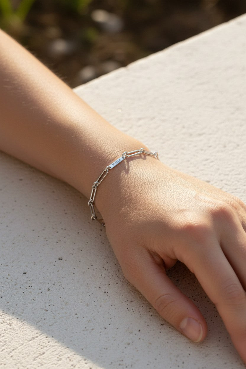 Pulsera de Eslabones "Gracia y Paz"