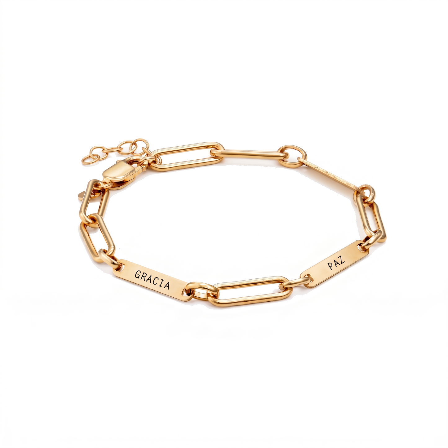 Pulsera de Eslabones "Gracia y Paz"