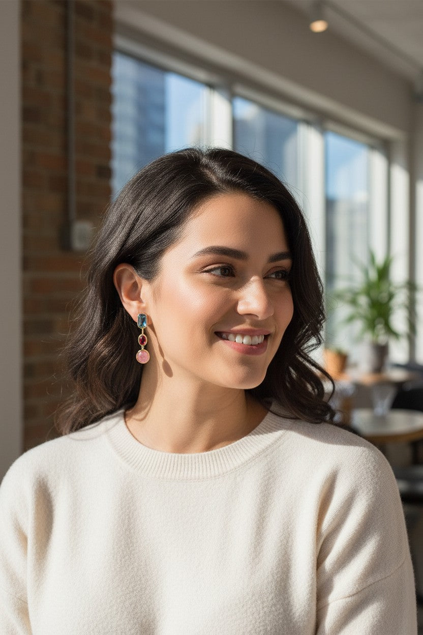 "Soul Geometry" Asymmetrical Earrings