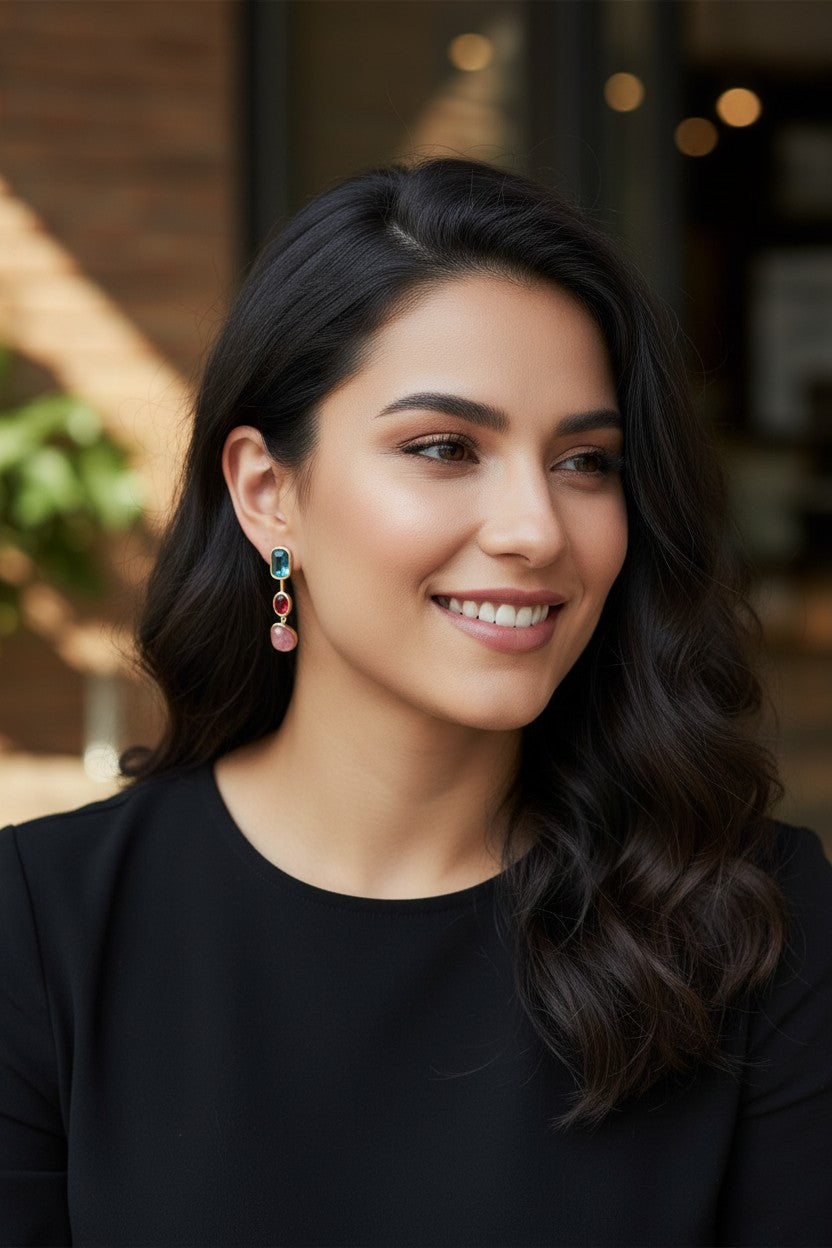 "Soul Geometry" Asymmetrical Earrings