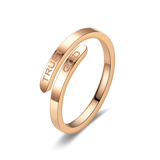 Anillo "Confía en Dios" — Paz que llevas contigo