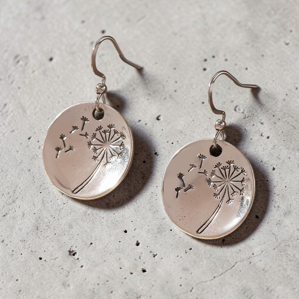 Aretes "Semillas de Esperanza" | Diseño de Diente de León